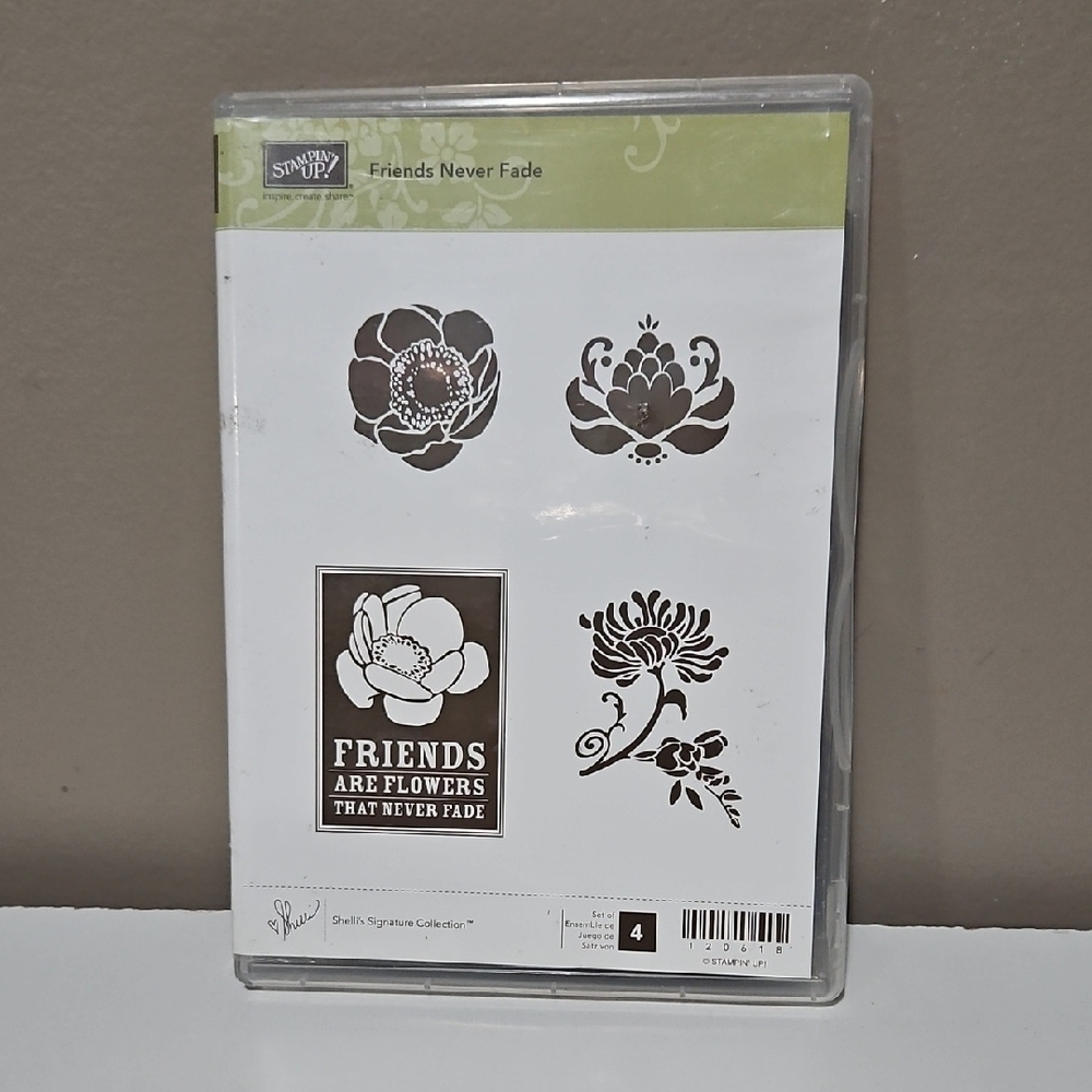 Friends Never Fade Rubber Cling Stamp Set